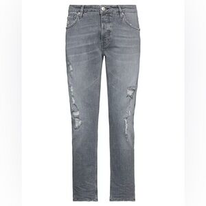 HAIKURE‎ size 31 Men's Gray Distressed Jeans with button fly